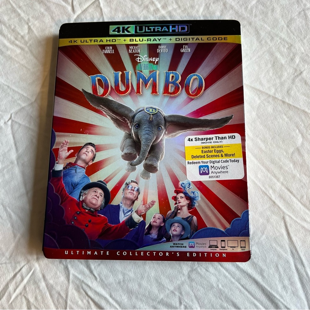 Live Action Dumbo 4K Ultra HD, 2019.